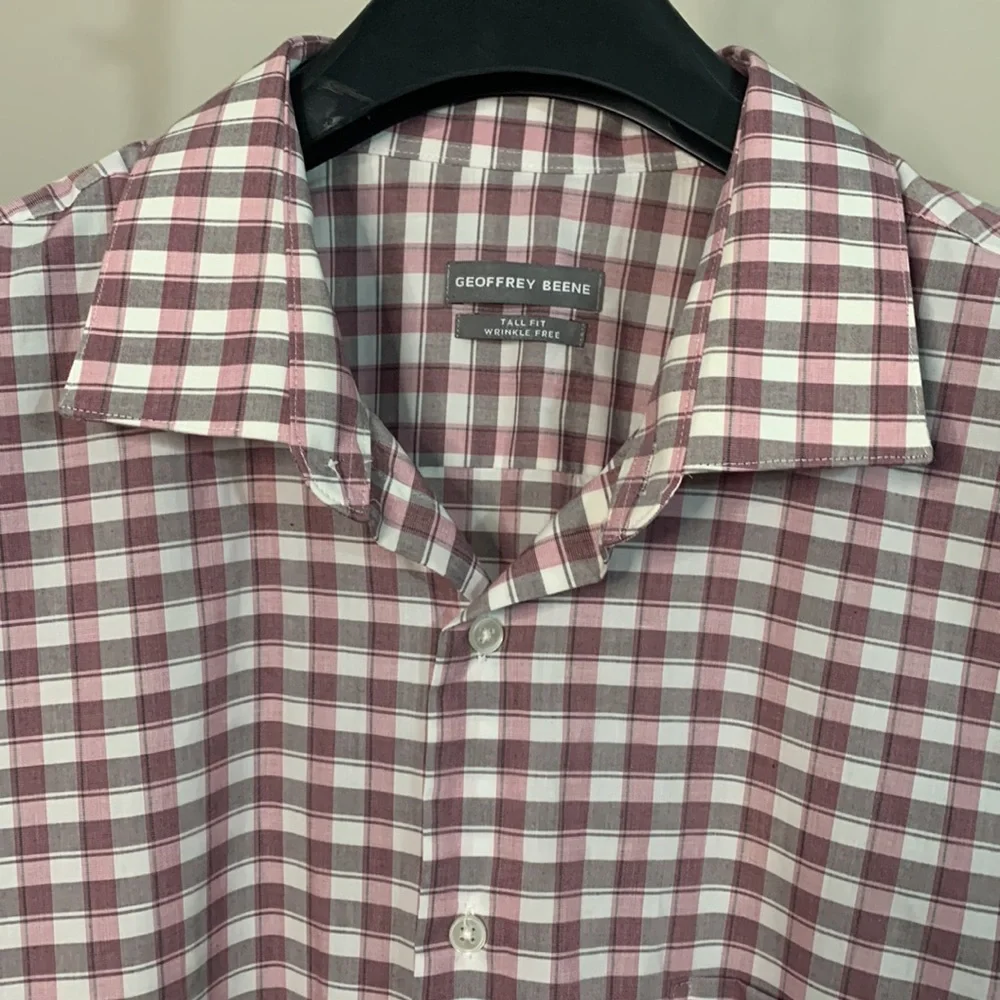 Geoffrey Beene Tall fit wrinkle free Size: 19 - 35/36 - Picture 4 of 9